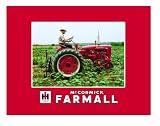 International Harvester McCormick Farmall Fleece Blanket Featuring Model C Tractor