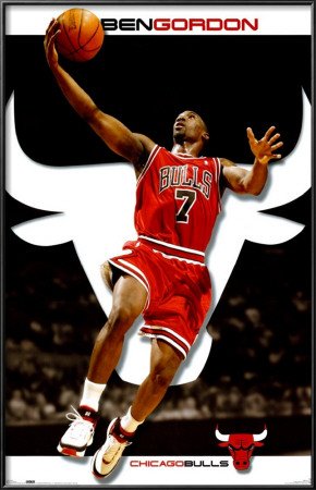 Chicago Bulls- Ben Gordon Lamina Framed Poster Print, 22x34