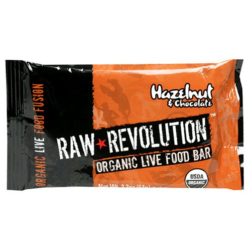 Raw Revolution Organic Live Food Bars, Hazelnut and Chocolate, 2.2-Ounce Bars (Pack of 12)