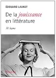 De la jouissance en litt�rature