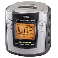 Timex T150G Weather Alarm Clock (NOAA Instant Weather Band,Nature Sounds)