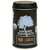 IMAGE OF Rishi Tea Organic Black Tea, Earl Grey Loose Tea, 3.3-Ounce Tin (Pack of 3)