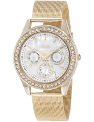 XOXO Womens XO5598  Gold-Tone Mesh Band Watch