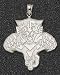 Florida Panthers Giant 1 3/4 W x 1 3/4 H Cat Logo Pendant - 14KT Gold Jewelry