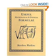 Useful Mathematical and Physical Formulae
