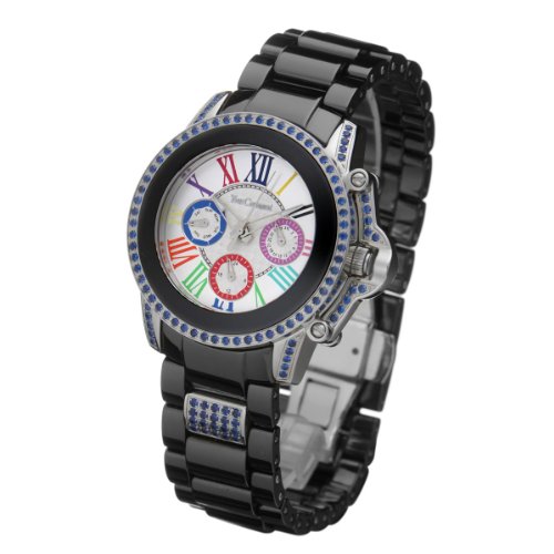 Yves Camani Damenuhr Multifunktion Regenbogen Blau Keramik YC1014-C Preisvergleich