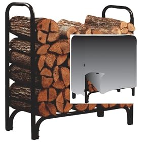 Panacea 15200 4-Foot Deluxe Log Rack with Cover