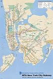 New York City Subway Map, Maps of New York Wall Poster Print, 24x36