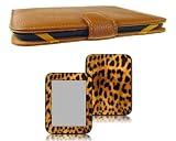 Bundle Monster Barnes & Noble Nook Touch Genuine Leather Case Cover + Skin Art Decal + Screen Protector Combo
