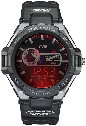 Timiep TVG Men's S-outdoor Quartz Sport Rubber Wrist Watch White