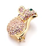 Pugster Lovely Mouse Light Siam July Birthstone Brooches And Pins