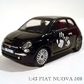 フィアットNEW500 ノーマルルーフ2010デザイン1:43（ブラック）【モンドモータース】