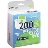 Laserline 100 2-Sided CD / DVD Sleeves - Multicolor