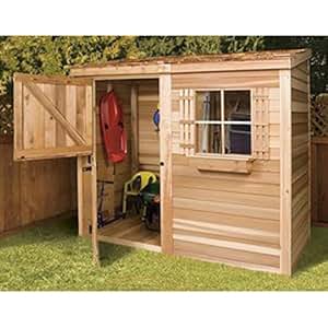  com : Shed 8 x 4 ft. Bayside Wood Storage Shed : Patio, Lawn &amp; Garden