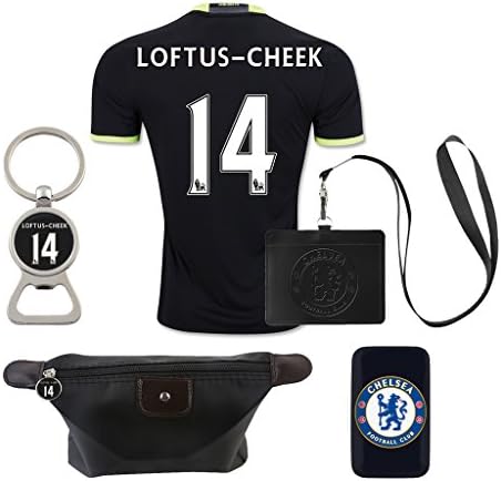 2016/17 #14 Loftus-Cheek (6 in 1 Combo) Black Away Adult Soccer Jersey