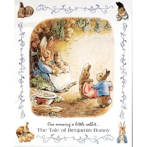 Beatrix Potter Benjamin Bunny #1 Art Print POSTER rare - 13x19