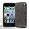 BPM Black Protective Armour Silicone Gel Smoked Case & screen Protector for Apple iPod Touch 4th Generation 4 4g 8gb 32gb 64gb