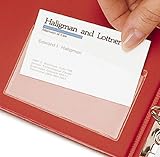 IMAGE OF TOPS Cardinal HOLDit! Business Card Pockets, Top Open, 3 3/4 x 2 3/8 Inches, 10-Pack, (21500CB)
