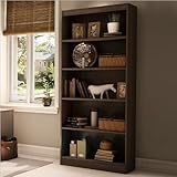 South Shore Axess Collection 5-Shelf Bookcase, Chocolate