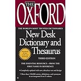 the oxford new desk dictionary and thesaurus third edition