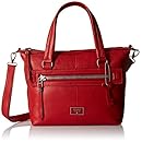 Fossil Dawson Satchel Bag, Real Red, One Size