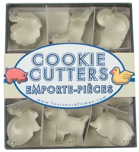 Fox Run Animal Mini Cookie Cutter Set