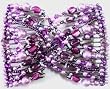 Hair Bling Purple and Lilac Pearls Hugger Double Beaded Comb 30008