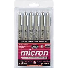 Pigma Micron Pens 6 pk. by 