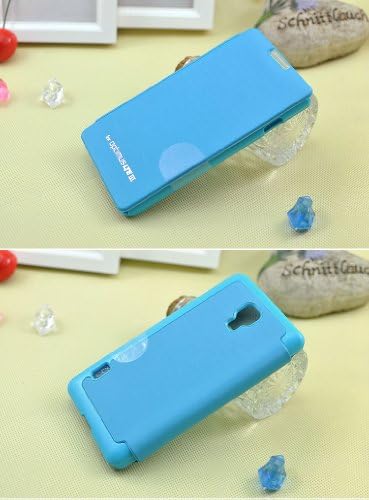 Mercury Goospery Leather Wallet Case [Techno Flip Cover] Premium Flip Cover Case w/ Card Slot - Ultra Slim Fit Leather Diary Case For LG Optimus F7 US780 LG870 T-Mobile (SkyBlue)