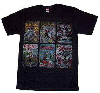 Click to buy SpiderMan T-Shirts: Vintage Marvel Comics Big Issues (Hulk, Spiderman, Silver Surfer, Fantastic Four, Thor, X-Men) from Amazon!
