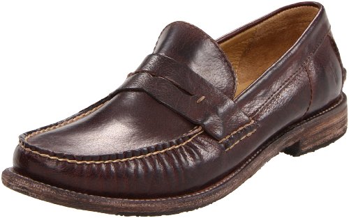 FRYE Men's Otis Penny Slip-On,Dark Brown,9.5 M US