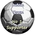 Luton Town No 1 Supporter**10cm Round Acrylic Coaster** by Danetre Gifts