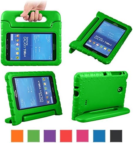 Galaxy Tab 4 7.0 SM T230 Case, SM-T230 Cover, DeeMall Multi Function Child/Shock Proof Kids Cover Case with Stand/Handle for Samsung Galaxy Tab 4 (7.0) SM T230 T231 T235 WiFi 3G Tablet - !Green