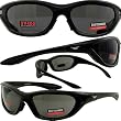 Denver Foam Padded Motorcycle Sunglasses Sports ATV Smoke Lenses