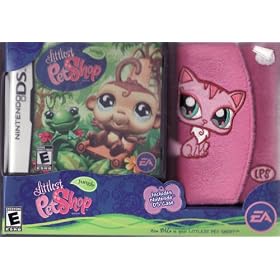 Littlest Pet Shop Jungle for Nintendo DS LIMITED EDITION Set Includes: Game & Fuzzy DS Case