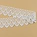 Yontree Floral Venise Lace Applique Bridal Wedding Applique White 3 yards