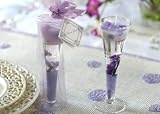 Garden Glass Gel Candle - Lavender (Set of 6) - Baby Shower Gifts & Wedding Favors