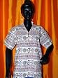 Womens Wear Light Blue Red Printed Cotton Long Kurti Dress Tunic Top Medium
