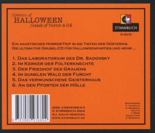 Cover image : Spheres of Halloween. CD . Sounds of Horror & Evil