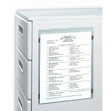 C-Line Magnetic Clear Vinyl Shop Ticket Holder, 9 x 12 Inches, 15 per Box (83912)