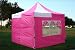 10x10 Pop up 4 Wall Canopy Party Tent Gazebo Ez Pink White