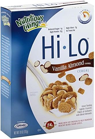 Nutritious Living Hi Lo Cereal Vanilla Almond 10.0 OZ (Pack of 12)