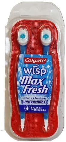 Colgate Wisp Max Fresh Peppermint 2, 4-count packs (8 brushes total)