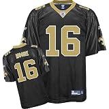 Lance Moore #16 Black New Orleans Saints Reebok NFL Premier All Stitched Replica Jersey - X-LARGE