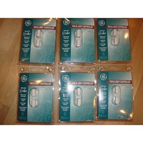 6 GE CEILING FAN and WALL SWITCH LIGHT CONTROL CONTROLLER by Ge
