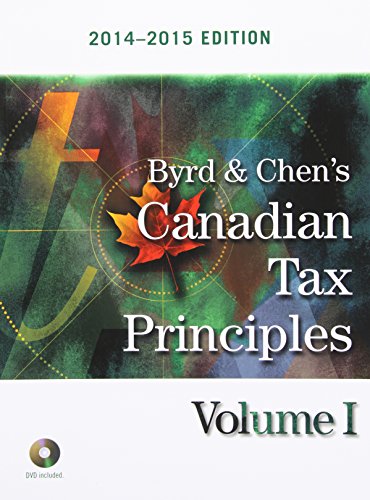 Byrd & Chen's Canadian Tax Principles, 2014 - 2015 Edition.