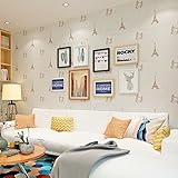 (ハンメロ)Hanmeroリピング 部屋 ふすま diy リフォーム用おしゃれな子供用壁紙 のりなし はがせる フリース 1ロール（53cm×10m）世界の建物