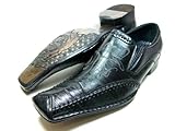 Mens Black Delli Aldo Designer Loafer Dress Casual Shoes Styled in Italy