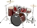 Sound Percussion Pro 5-Piece Drum Shell Pack (Chrome Hoops and Lugs), Black