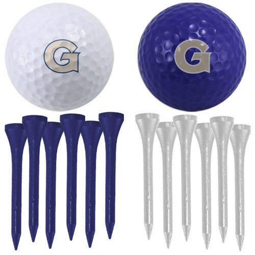 Georgetown Hoyas Two Golf Balls And Twelve Tees Set